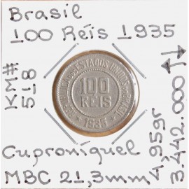Brasil - 100 Réis 1935 - BRA7261m