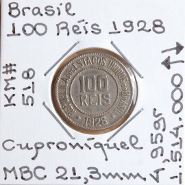 Brasil - 100 Réis 1928 - BRA7264w