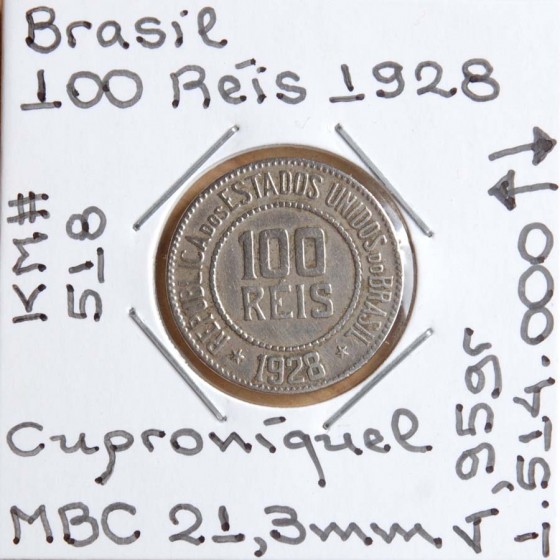 Brasil - 100 Réis 1928 - BRA7264w