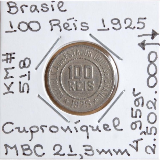 Brasil - 100 Réis 1925 - BRA7265k
