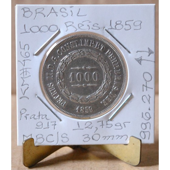 Brasil - 1000 Réis 1859 - BRA7614