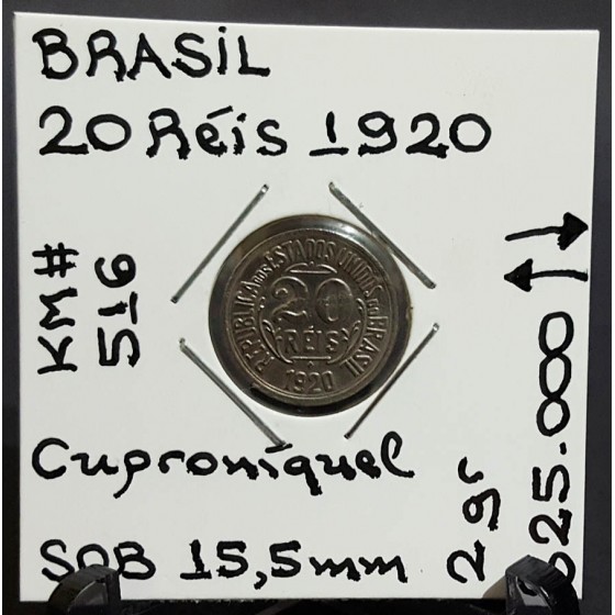 V - Brasil - 20 Réis 1920 - BRA8308z