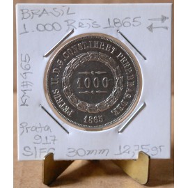 Brasil - 1000 Réis 1865 - BRA8412