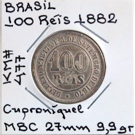 Brasil - 100 Réis 1882 - BRA8456m