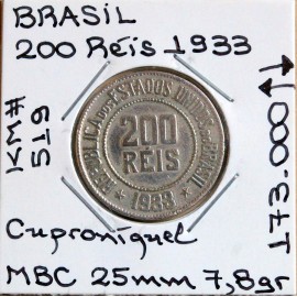 Brasil - 200 Réis 1933 - BRA8522w