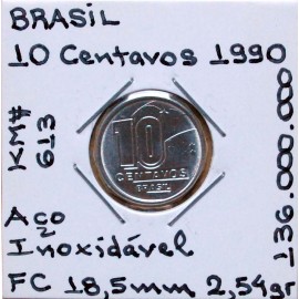Brasil - 10 Centavos 1990 - BRA8566h