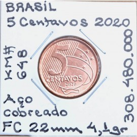 Brasil - 5 Centavos 2020 - BRA8618m
