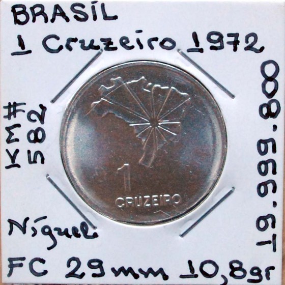 Brasil - 1 Cruzeiro 1972 - BRA8645h