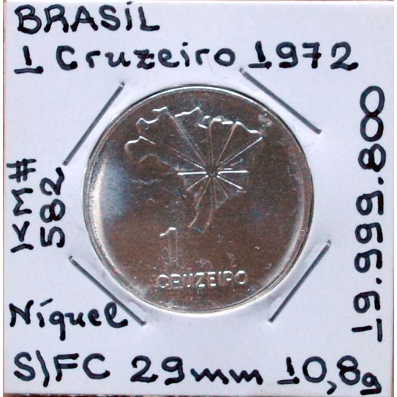 V - Brasil - 1 Cruzeiro 1972 - BRA8648m