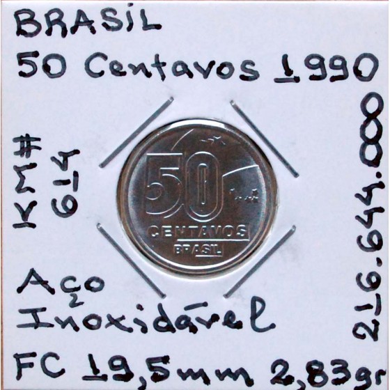 Brasil - 50 Centavos 1990 - BRA8650z