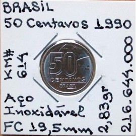 Brasil - 50 Centavos 1990 - BRA8652k