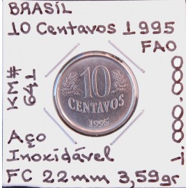 V - Brasil - 10 Centavos 1995 - FAO - BRA8676h