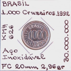 Brasil - 1000 Cruzeiros 1992 - BRA8678e