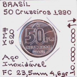 Brasil - 50 Cruzeiros 1990 - BRA8683k