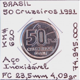 Brasil - 50 Cruzeiros 1991 - BRA8684a
