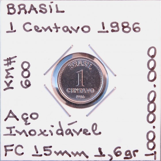Brasil - 1 Centavo 1986 - BRA8689x