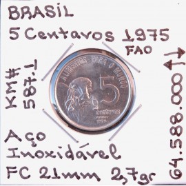 Brasil - 5 Centavos 1975 - FAO - BRA8694h