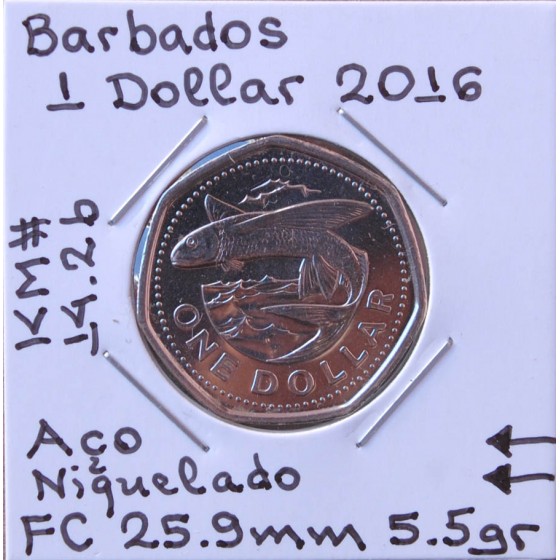 V - Barbados - 1 Dollar 2016 - BRB8809a