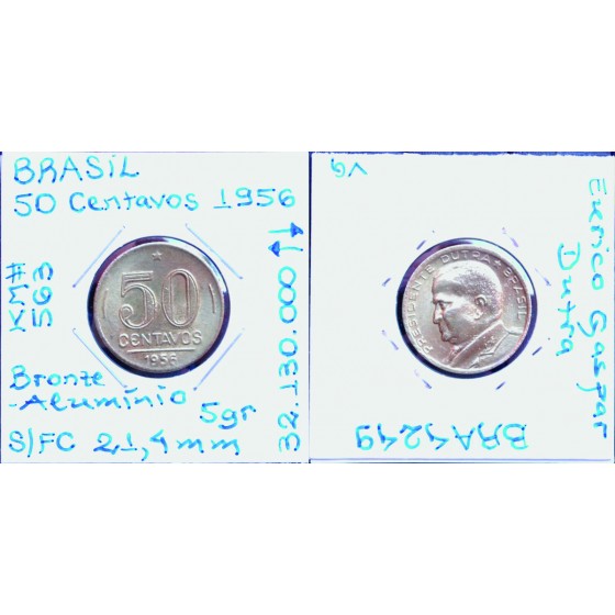 Brasil - 50 Centavos 1956 - BR4249
