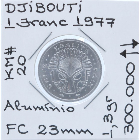 Djibouti - 1 Franc 1977 - DJI8459a