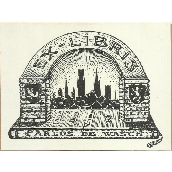 V - Ex-Libris - Carlos de Wasch - 19.905