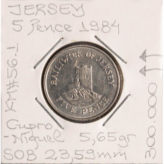 Jersey - 5 Pence 1984 - GBJ3130