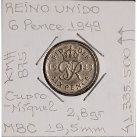 Reino Unido - 6 Pence 1949 - GBR3017
