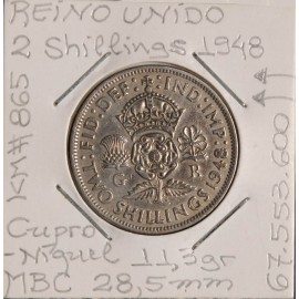 Reino Unido - 2 Shillings 1948 - GBR4980