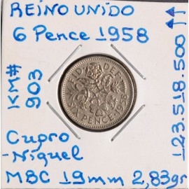 Reino Unido - 6 Pence 1958 - GBR5228
