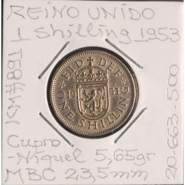 Reino Unido - 1 Shilling 1953 - GBR5992
