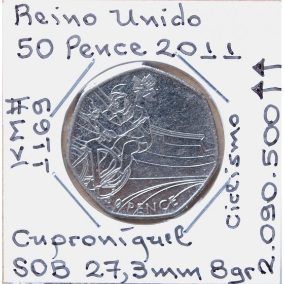 Reino Unido - 50 Pence 2011 - GBR7122w