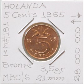 Holanda - 5 Cents 1965 - NLD2287