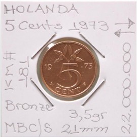Holanda - 5 Cents 1973 - NLD1856