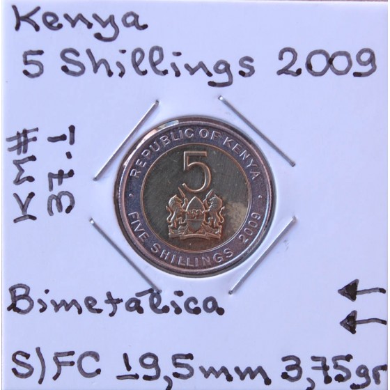 Kenya - 5 Shillings 2009 - KEN8789w