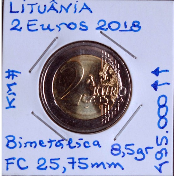 Lituânia - 2 Euro 2018 - LTU6001
