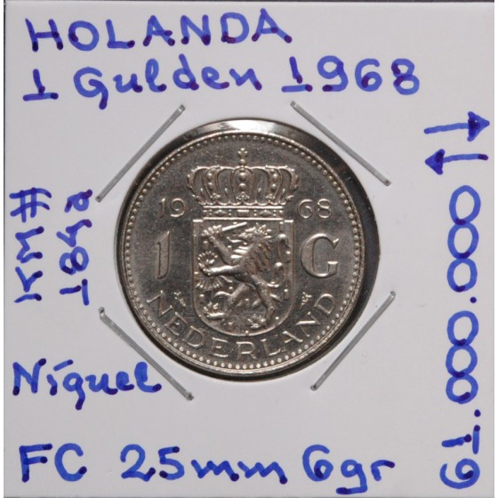 Holanda - 1 Gulden 1968 - NLD30z17
