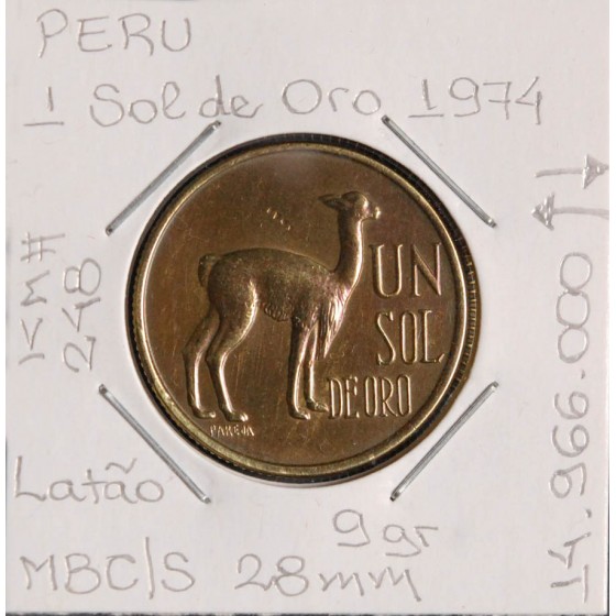 Peru - 1 Sol de Oro 1974 - PER4061