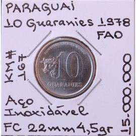 Paraguai - 10 Guaranies 1978 - FAO - PRY8485s