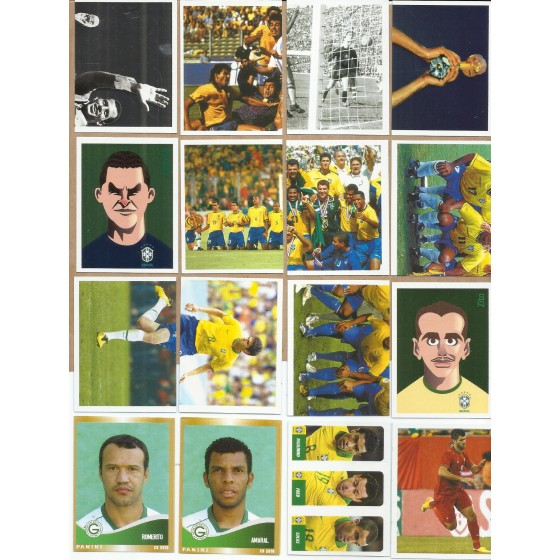 Lote com 48 figurinhas de futebol - RS6551z