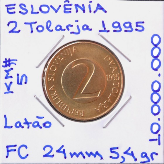 Eslovênia - 2 Tolarja 1995 - SVN5167n