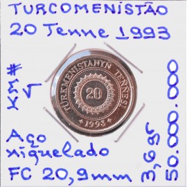 Turcomenistão - 20 Tenne 1993 - TKM6819w