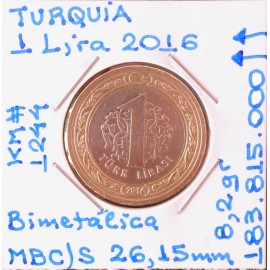 Turquia - 1 Lira 2016 - TUR8234w