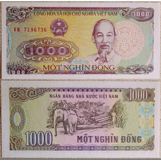 Vietnam - 1000 Dong 1988 (105)