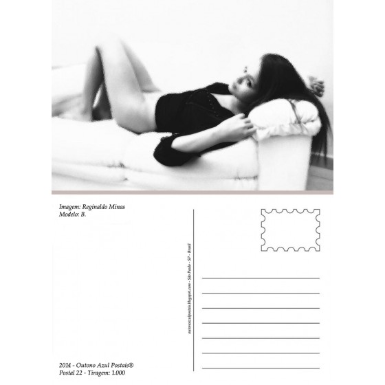 Postal 022 - Nu artístico feminino - 18.978