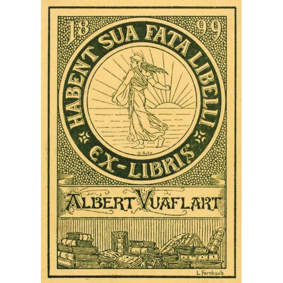 Postal 105 - Ex-Libris de Albert Vuaflart