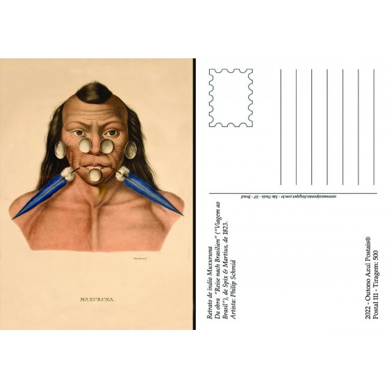 Postal 111 - Retrato de índio Muxuruna