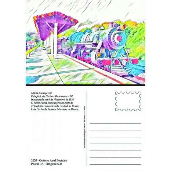 Postal 117 - Estação Luís Carlos - Guararema - SP - 19.102